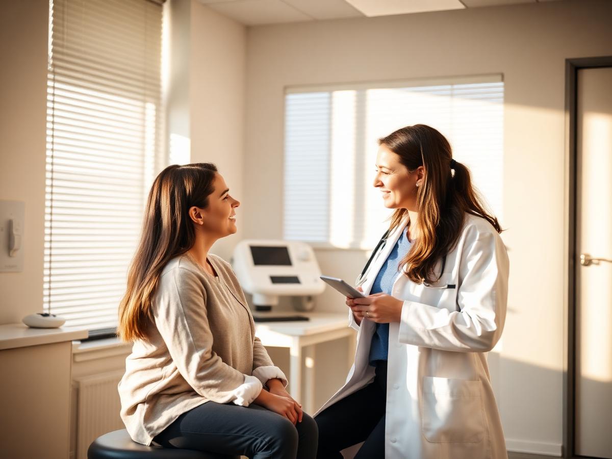 Doctor consulting with a patient